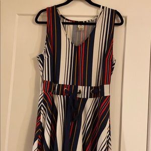 Handkerchief Skirted Dress with Cinched Waist